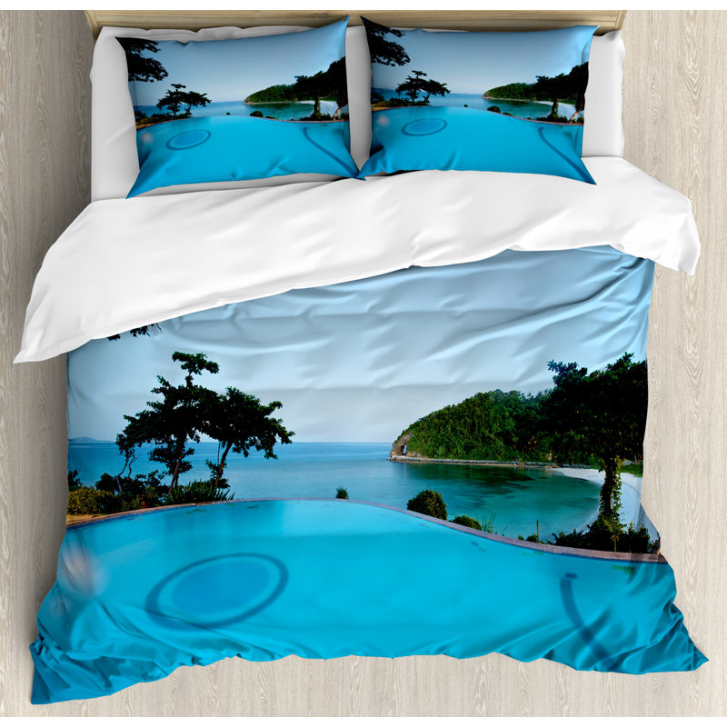 Coastal Duvet Cover, Queen Duvet Cover + 2 Shams