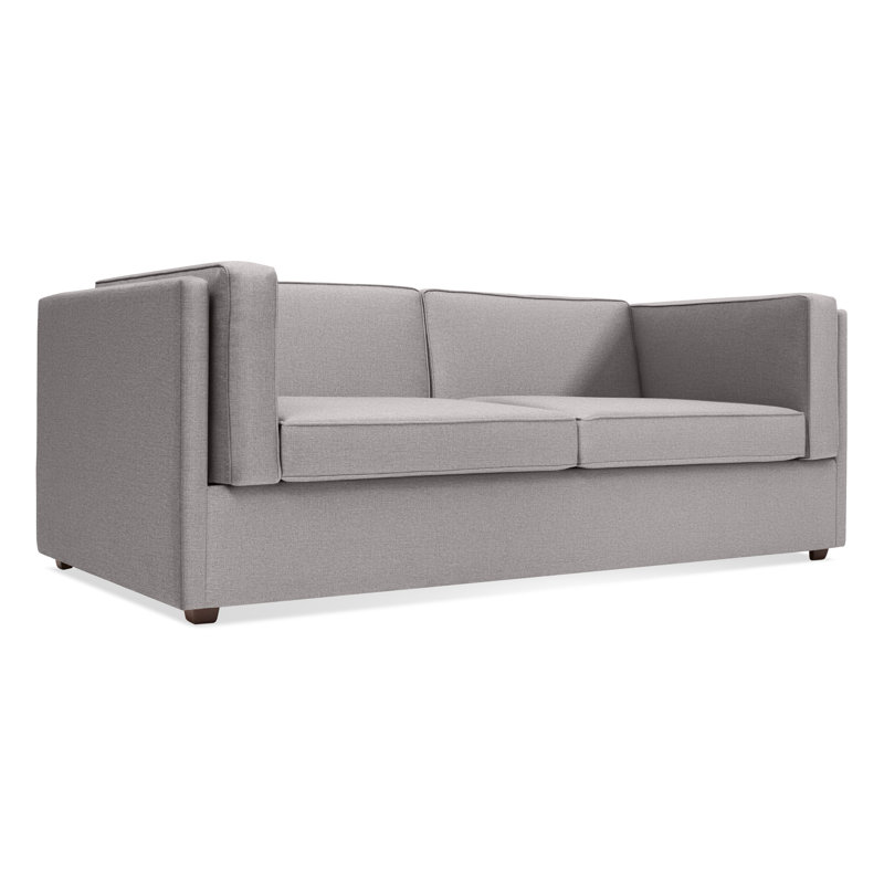 Canapé-lit Bank, Mélange de polyester gris Vern