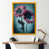 Impression dorée sur toile encadrée