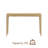 NTC Mingle 47-Inch Console Table, Modern Solid Wood Entryway Table with Hidden Drawer, Waterproof & Heat Resistant, Narrow Table for Hallway, Living Room & Foyer, Sand-1017724024