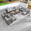 Chaise longue de patio avec coussins Avebury
