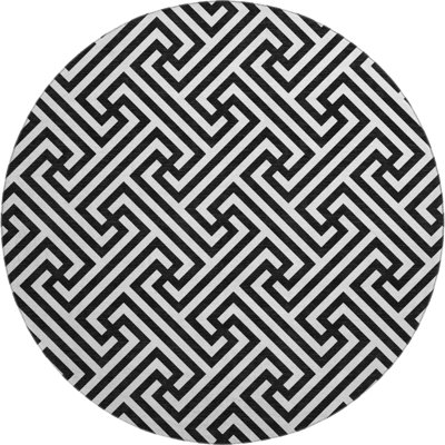 Premium Machine Washable Tweedy Black Rug