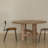 Modern simple round solid wood dining table-109025612