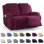 Fauteuil inclinable en jacquard avec siège élastique Wald 2 places