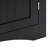 Bathroom Corner Cabinet (Black)