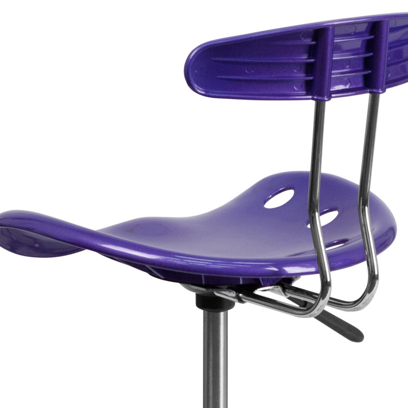 Tabouret tournant à hauteur réglable, Violet