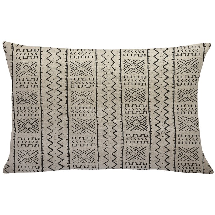 Union Rustic Abdinour Geometric Linen Throw Pillow | Wayfair