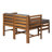Acacia Patio Sofa with Cushions and Ottoman-1000791903-977936984