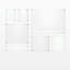 7 Piece Mondrian Double Panel Picture Frame Set-75314735
