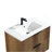 30 Inch Wall-Mounted Bathroom Vanity With 3D Fluted Panel & Ceramic Integrated Sink-298034783