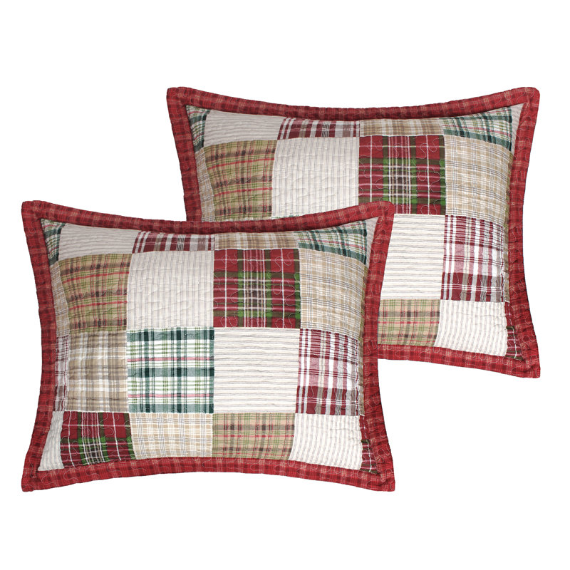 Greenland Home Fasions Oxford Red Standard Sham, 20x26, Standard