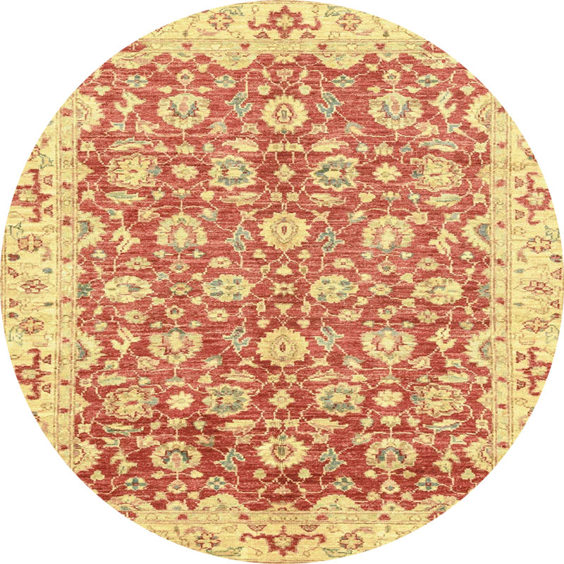 Abstract Indoor Rug, Round 7'