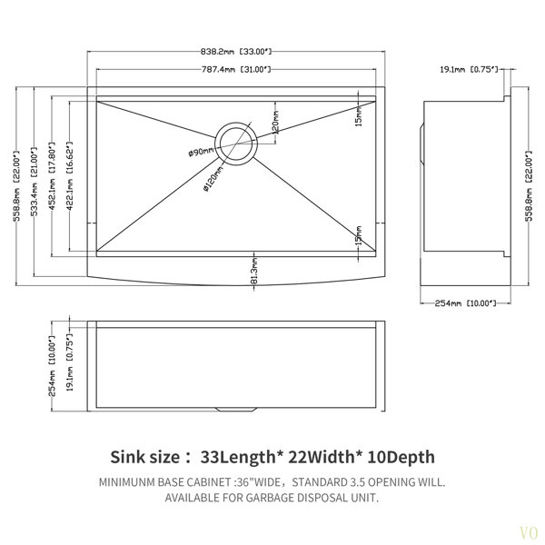 Dimensions du produit