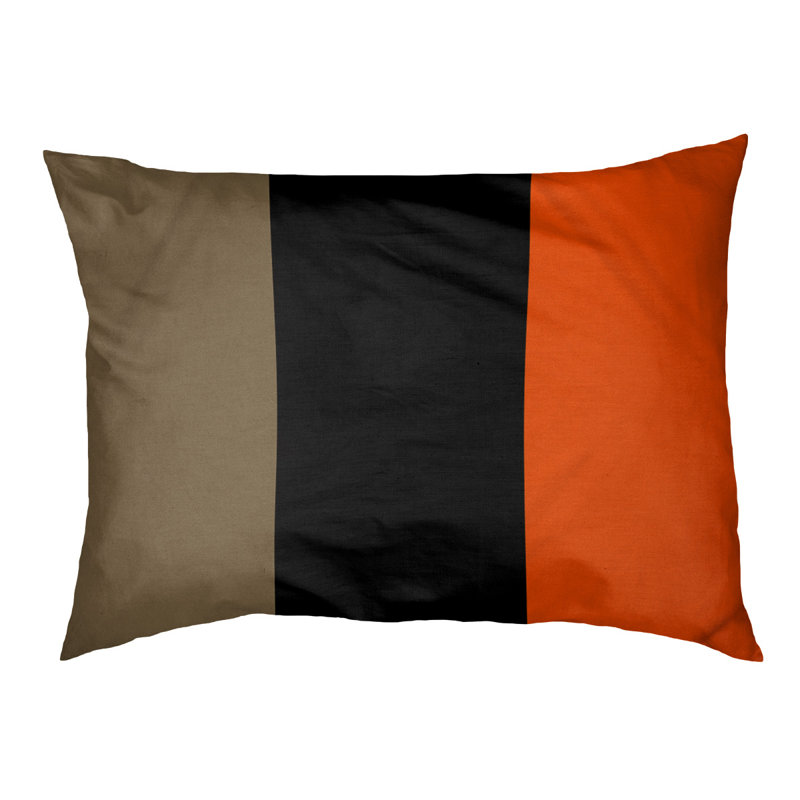Coussin pour chien hockey Las Vegas, Moyen (H 14 po x l 40 po x P 30 po), Doré métallique / noir / orange