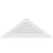 Triangle Surface Mount Functional Standard Frame PVC Gable Vent 11/12 Pitch-59808045