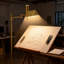 Lampe sur pied à DEL à intensité variable avec bras réglables et à hauteur réglable, 3 températures de couleur, lampe sur pied industrielle pour le salon, la chambre à coucher et la lecture