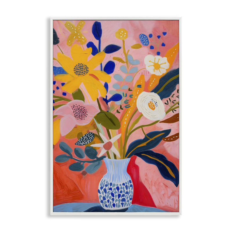 «Vibrant Joyful Bouquet», estampe numérique, design par LSR Creative Studio, H 18 po x l 12 po