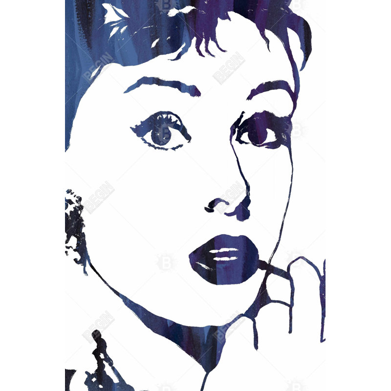 «Audrey Hepburn: Cigarillo» sur toile