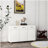 Three Doors Side Table-White