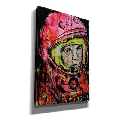 «Neon Starman» par Loui Jover, art mural sur toile, 18 po x 26 po