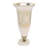 Glass Aluminum Metal Vase Glam Style Single Decorative Accent Piece with Elegant Flared Design and Textured Pedestal Base for Modern Aesthetic and Sophisticated Display in Home Decor Settings-1492409167