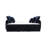 Blue Velvet Sectional With Sleeper Feature And Practical Storage Options Relaxed Look Functionality