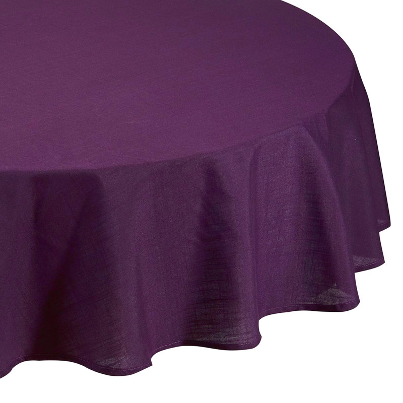 Linen Look Eleanora Tablecloth, Purple