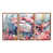 Toile avec cadre flottant brun