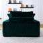 Confort - 51 pouces avec structure de siège en éponge, convient au coin de lecture de la baie vitrée de la chambre à coucher, espace privé de grande taille à utilisation flexible, tissu polaire tortue, coussin, solitude idéale