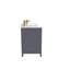 Meuble-lavabo double 60 po avec plateau en quartz blanc Rooh-101808829-101808827