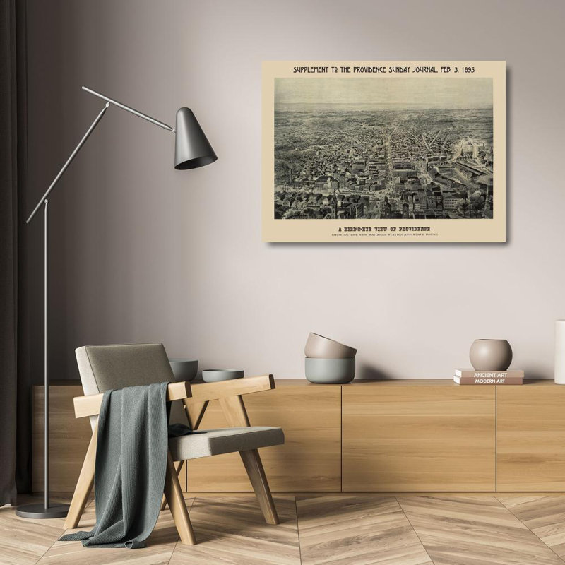 Art sur toile tendue Alcott Hill® Chapin Gallery: Providence, Rhode Island, Chapin, 1895