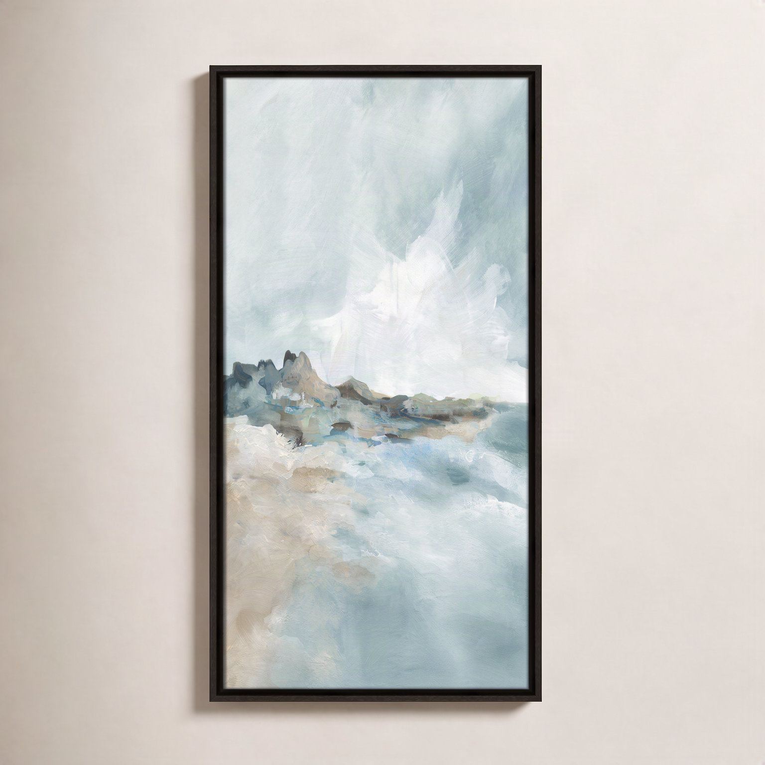Coralie "Sandpoint" Print by Carol Robinson, 31.5" H x 16.5" W, Espresso