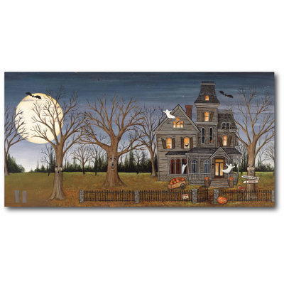 " Haunted House With Full Moon "