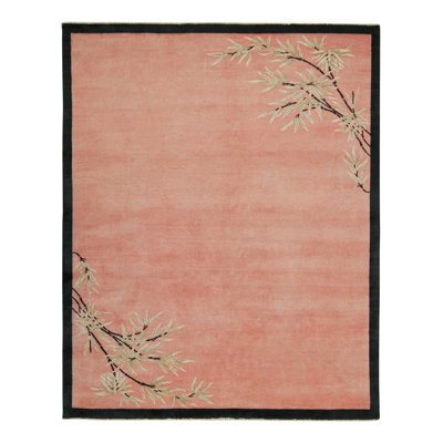 Hand Knotted Wool Floral Area Rug