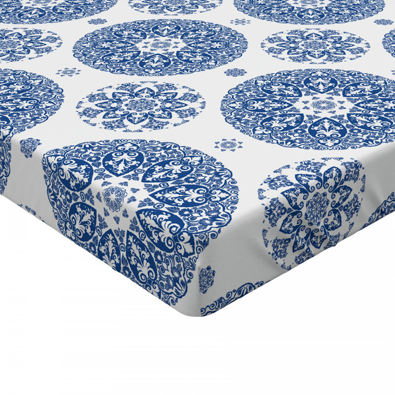 Microfiber Damask Fitted Sheet, Twin XL Fitted Sheet