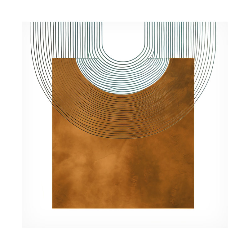 «Goree Abstract Mid Century Abstract», reproduction d'art sur toile 7, H 35 po x l 35 po x P 2 po
