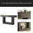 2-Tier Side Table,Entryway Table,Console Table-440147131