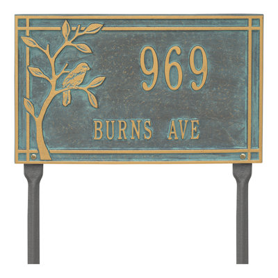 Plaque d'adresse sur 2 lignes personnalisable Woodridge