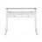 2-Drawer Writing Desk, Glossy White and Chrome