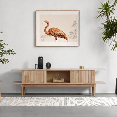 Meuble télé en bois massif au design unique