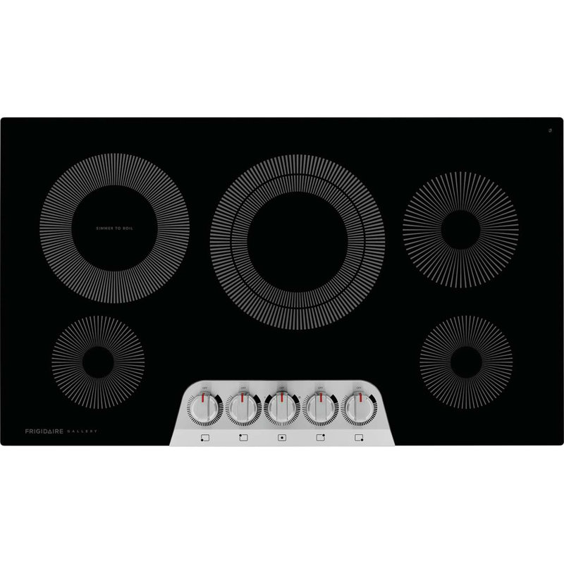 Frigidaire Gallery 36.75"" Electric Cooktop with 5 Elements, Black/Gray