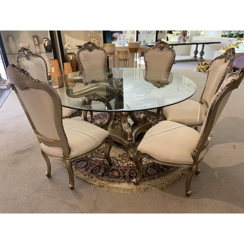 Platine Bodeaux Anglia Round Dining Table Set