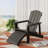 Floding Adirondack Chair With Hideaway Ottoman