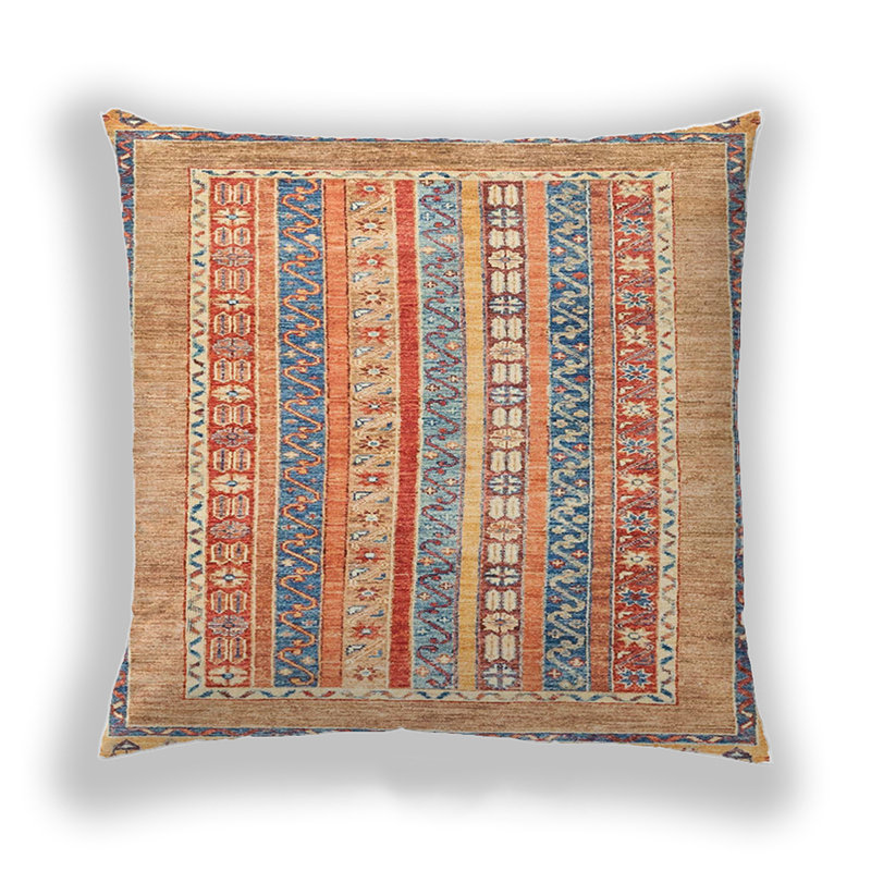 Coussin décoratif abstrait 2491, Microsuède