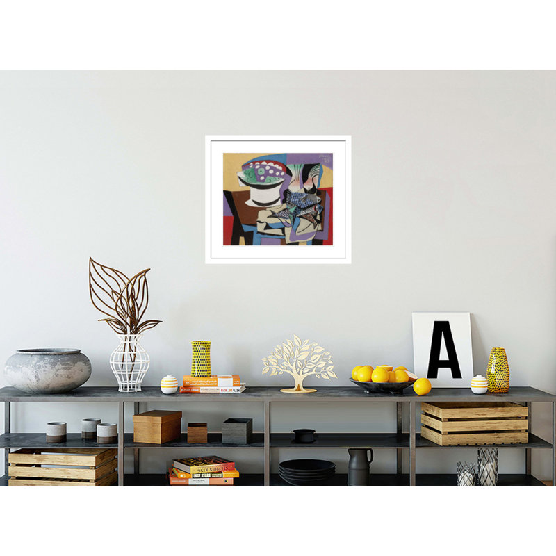 Still Life with Fish by Pablo Picasso -Framed Giclee Print, 23.5" H x 26.74" W