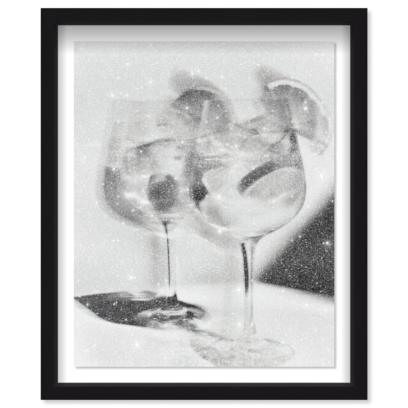 Phantom Pour Framed Graphic Art, 37.5"H x 46.5"W, Black Shadowbox