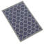 Tapis géométrique bleu et blanc
