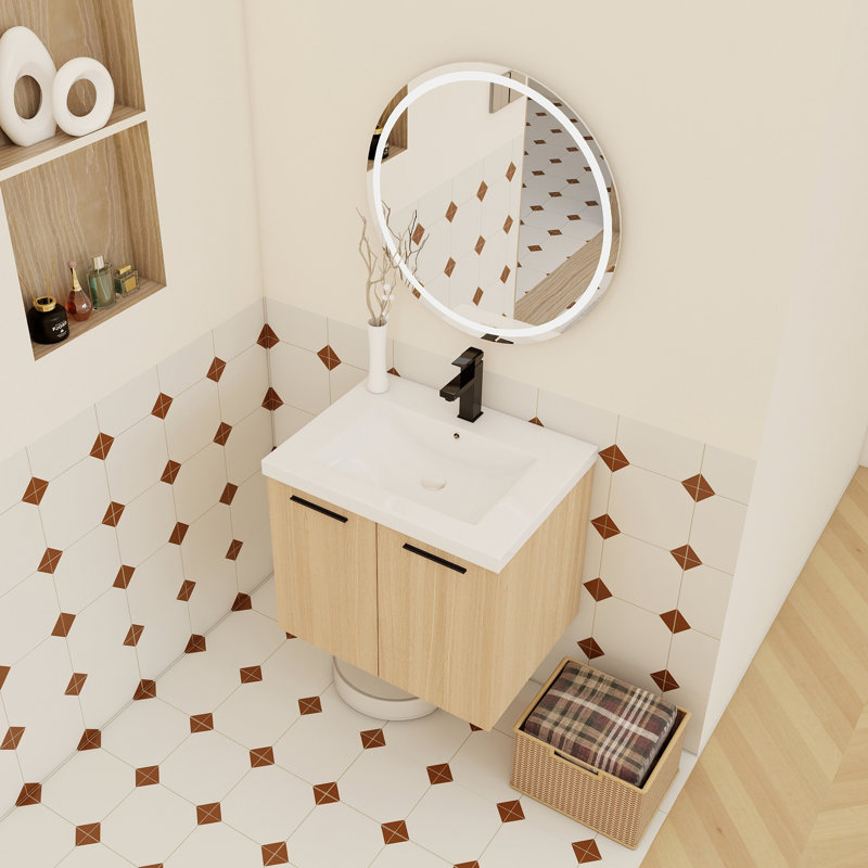 24" Floating Bathroom Vanity with Sink