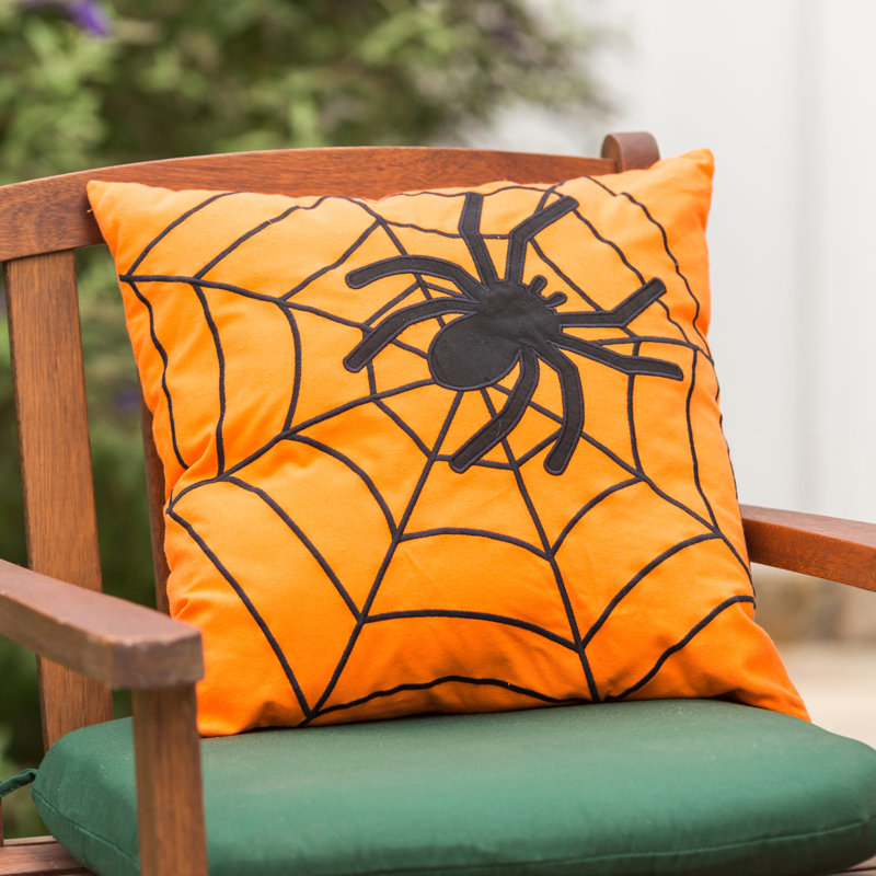  Housse et insert de coussin décoratif carré Spider
