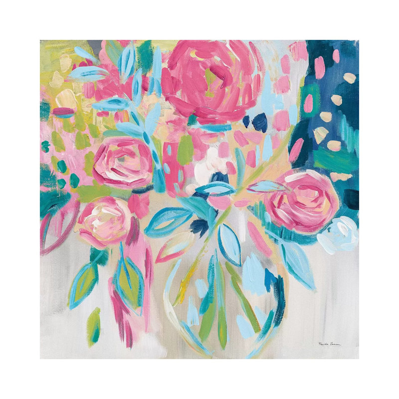 Giclée sur toile tendue avec fleurs d'été